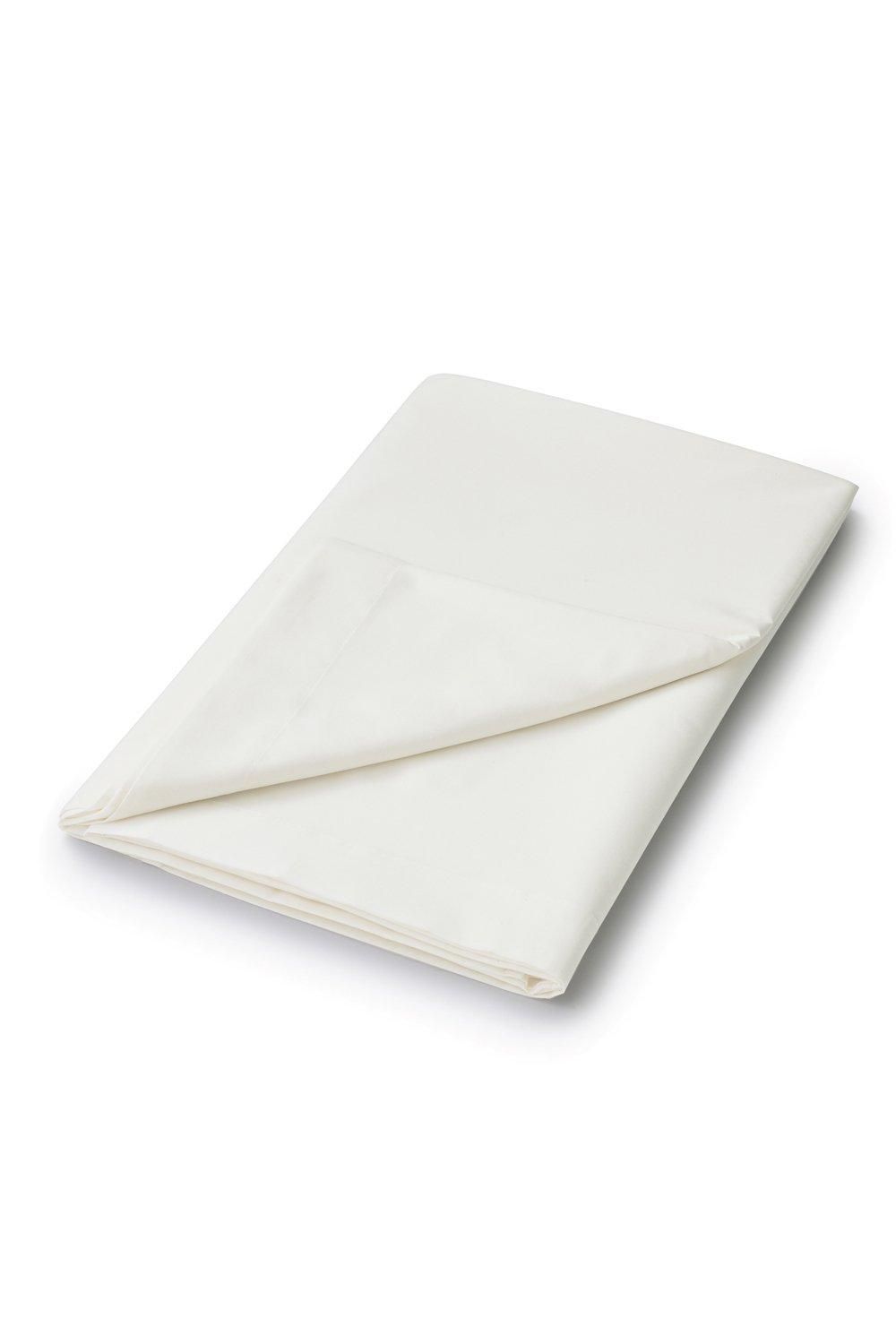 Helena Springfield 'Plain Dye' Polycotton Flat Sheet in Ivory