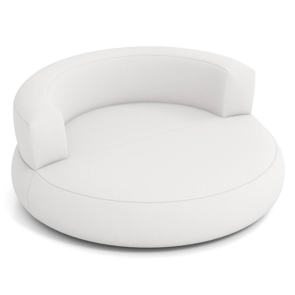 Costway Inflatable Lounger Air Sofa with Detachable Cover in White