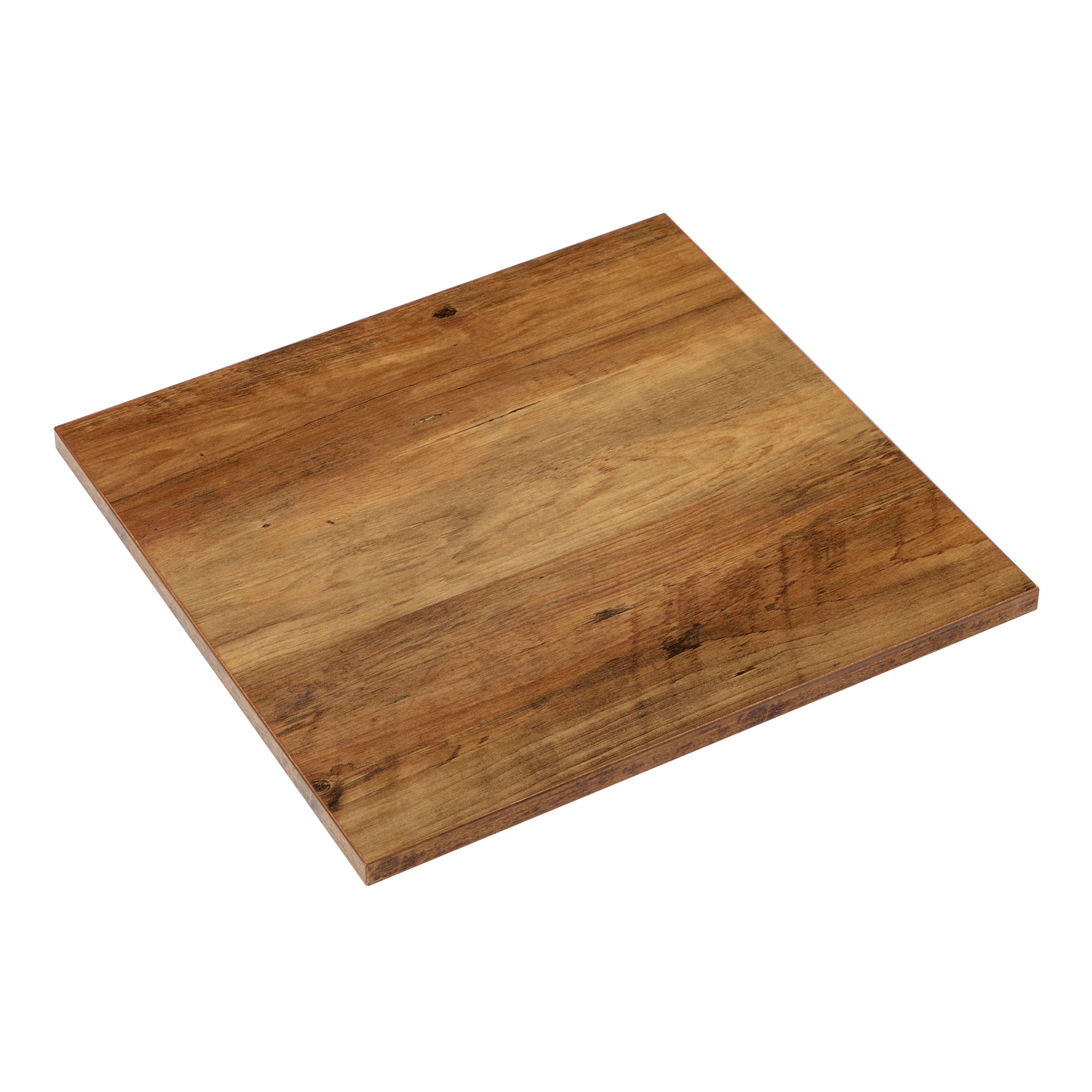 Modular Fulton Pine Square Wooden Shelf Panel Component Brown
