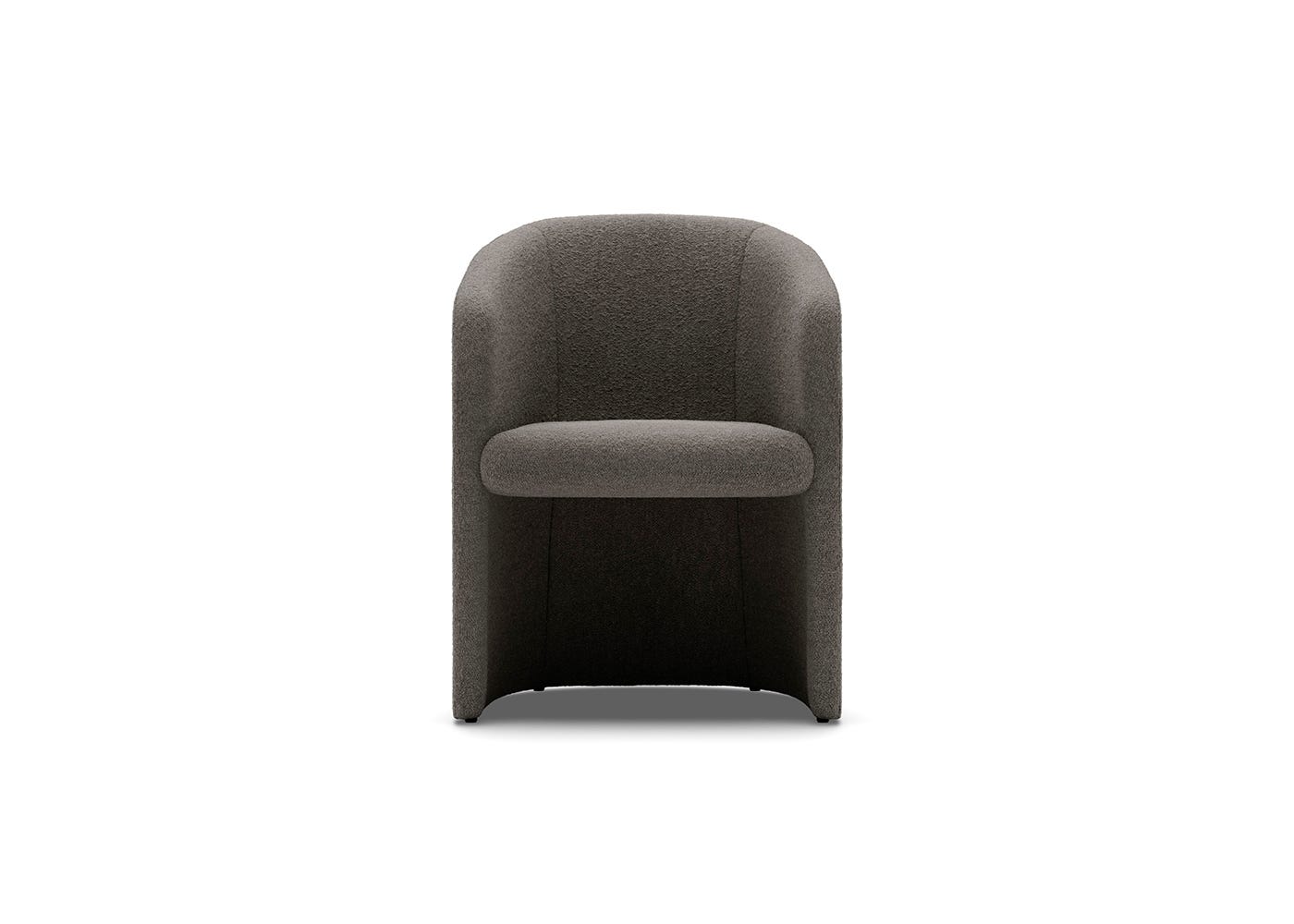New Works Covent Club Chair Nevotex Barnum Dark Taupe