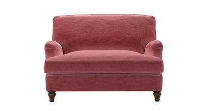 Bluebell Loveseat Sofabed in Dusty Rose Cotton Matt Velvet - sofa.com