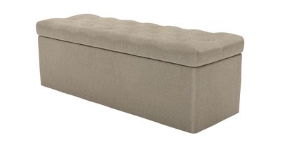 Valentin Storage Bench in Cashew Baylee Viscose Linen - sofa.com