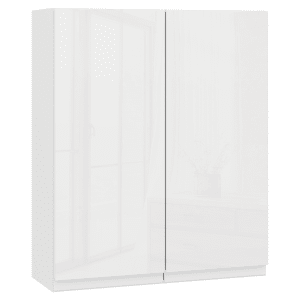 Wickes Lakemoor Gloss White Slimline Depth Wall Unit - 600mm