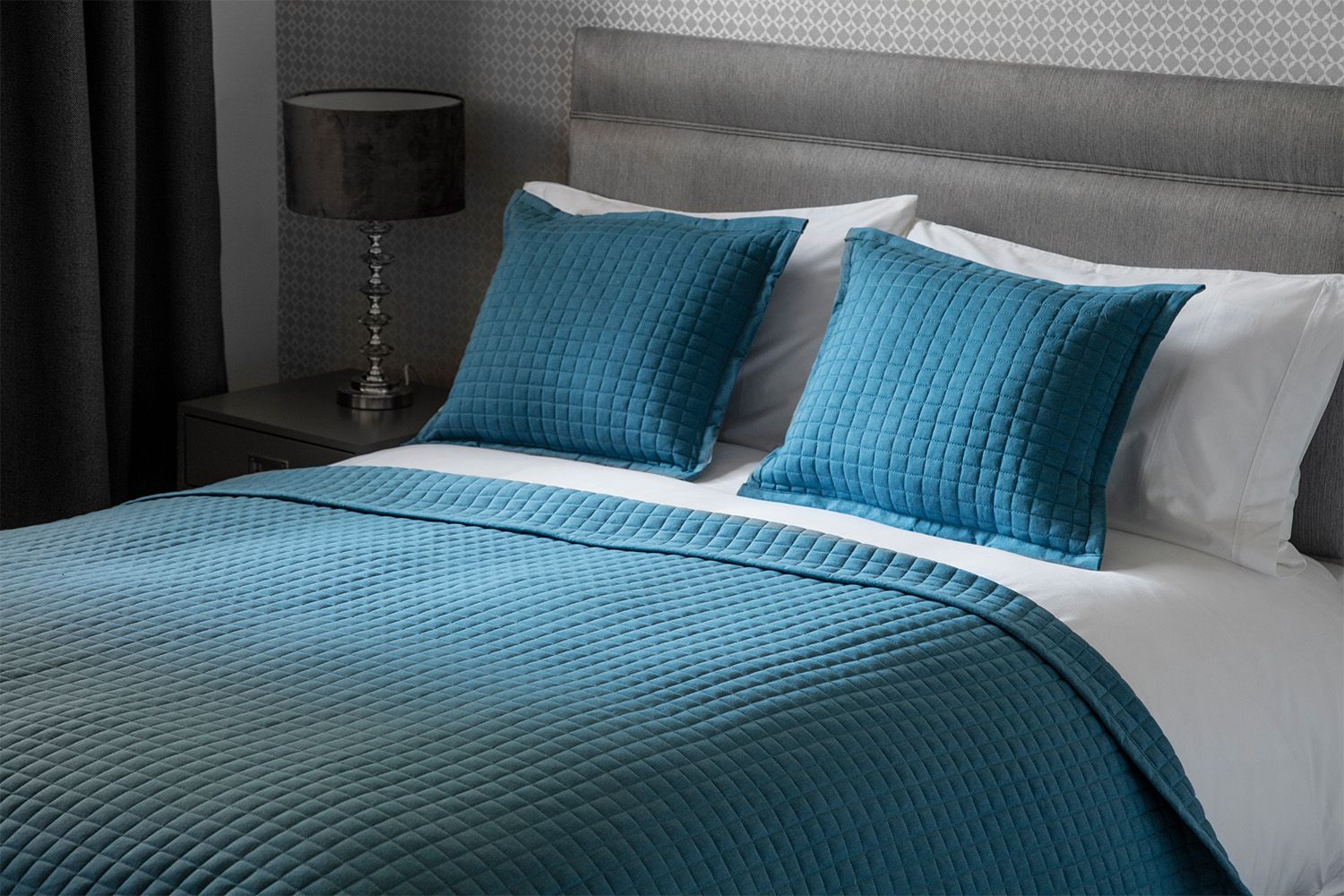 Belledorm Crompton Cushion 40cm X 50cm in Cobalt