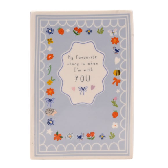 Love Life When I'm With You Ceramic Book Vase 2