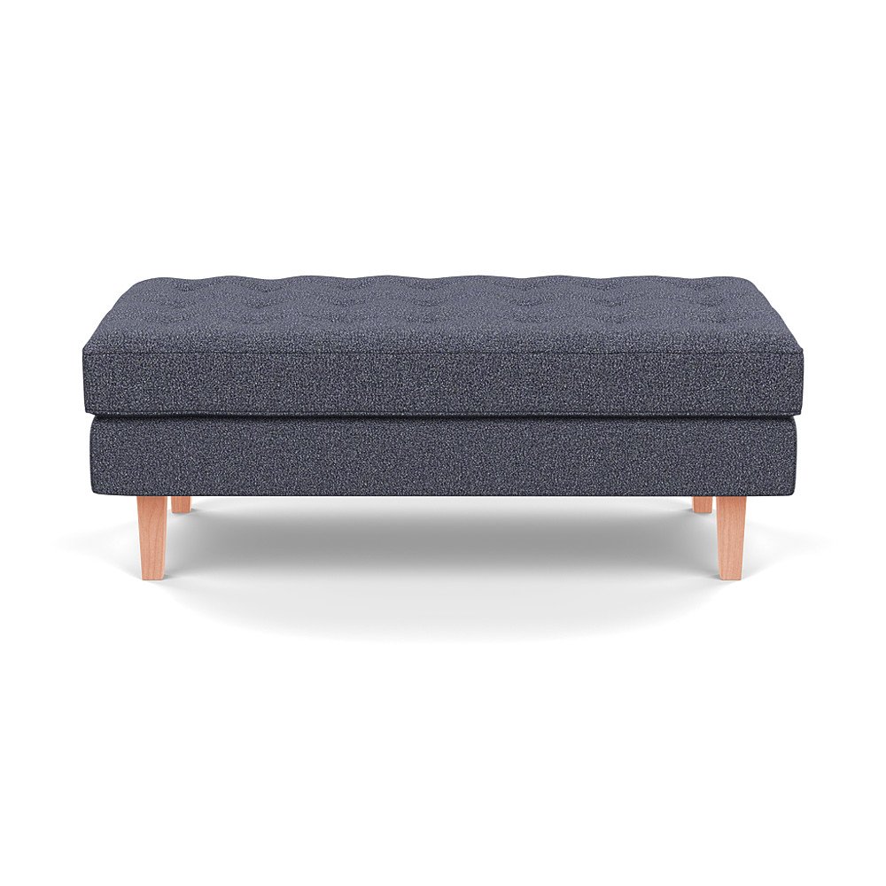 Heal's Hepburn Ottoman Loop Boucle Navy Natural