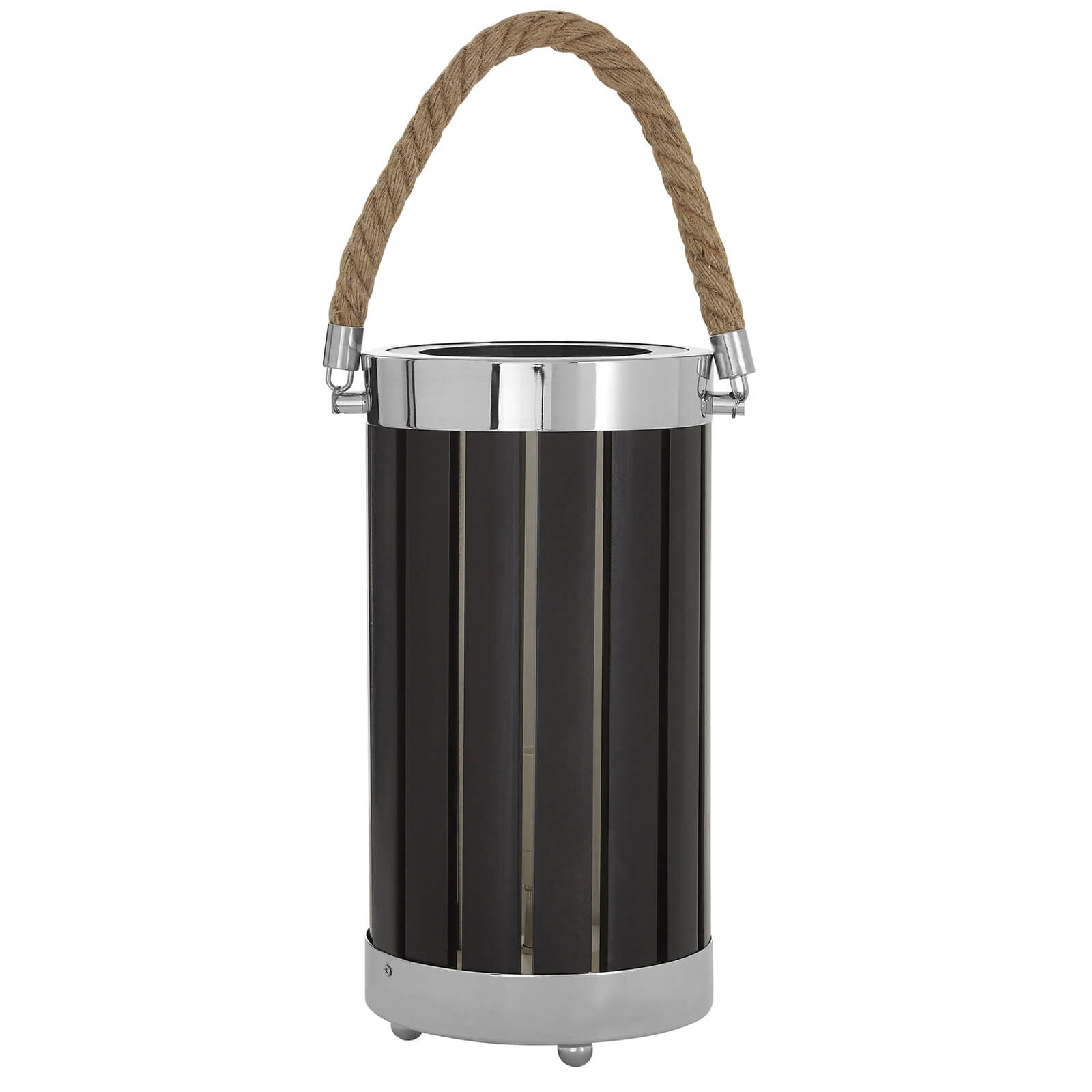 Brooke Black Wood & Metal Table Lamp