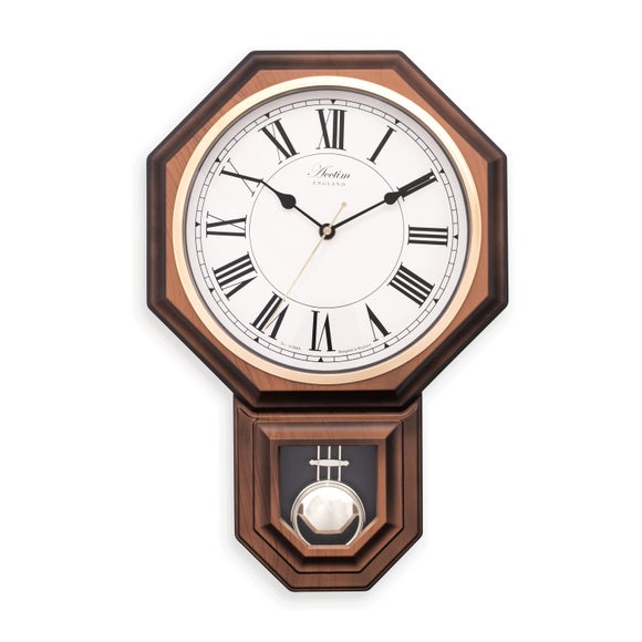 Acctim Woodstock Dark Wood Wooden Wall Clock