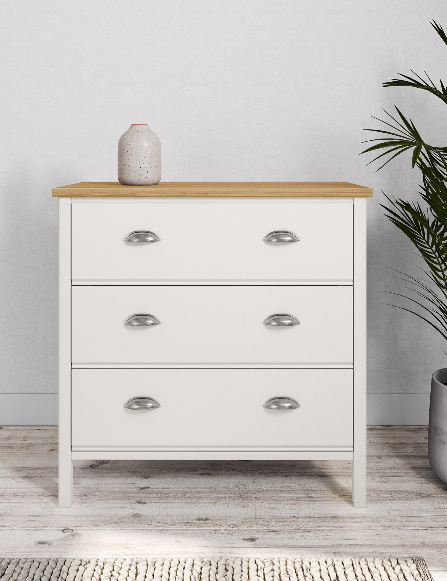 M&S Padstow 3 Drawer Chest