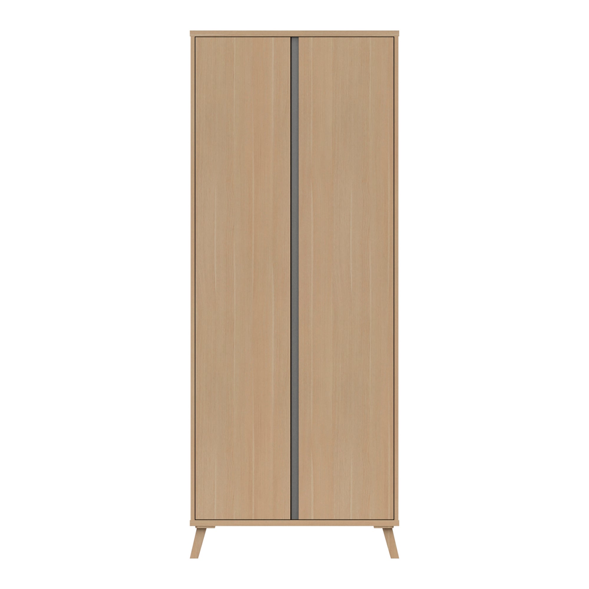 Jenson 2 Door Wardrobe Grey and Brown