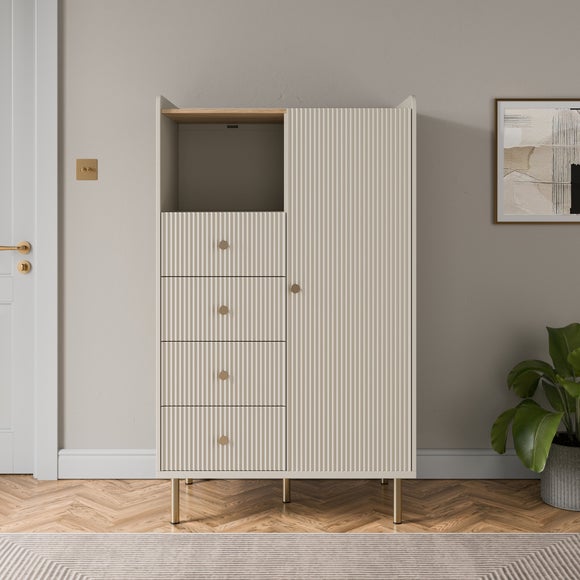 Georgi 4 Drawer Small Wardrobe