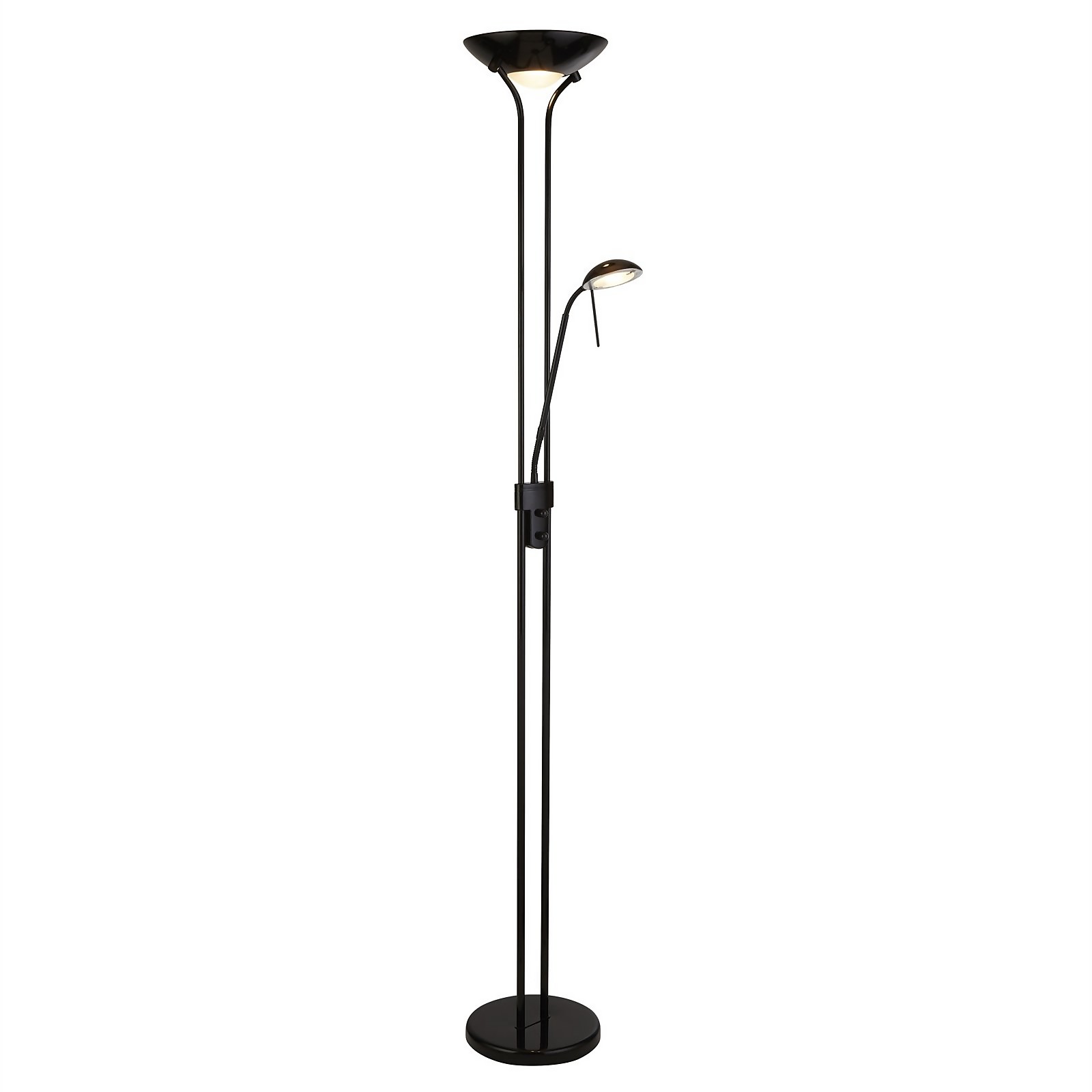 Black Father and Child Floor Lamp