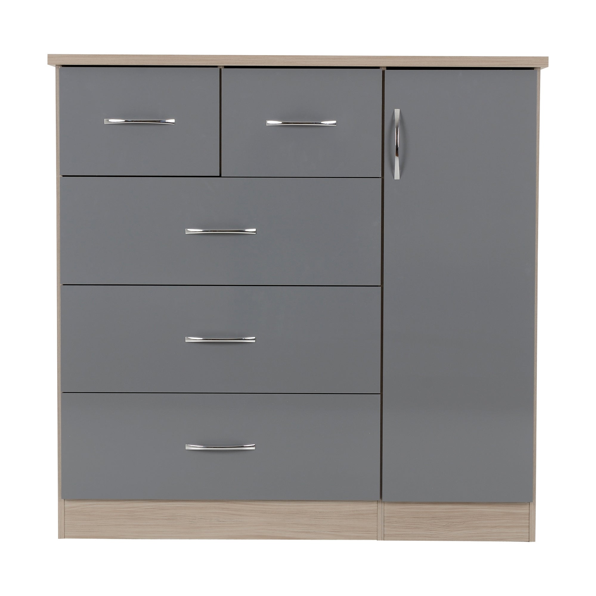 Nevada Small Single 5 Drawer Wardrobe