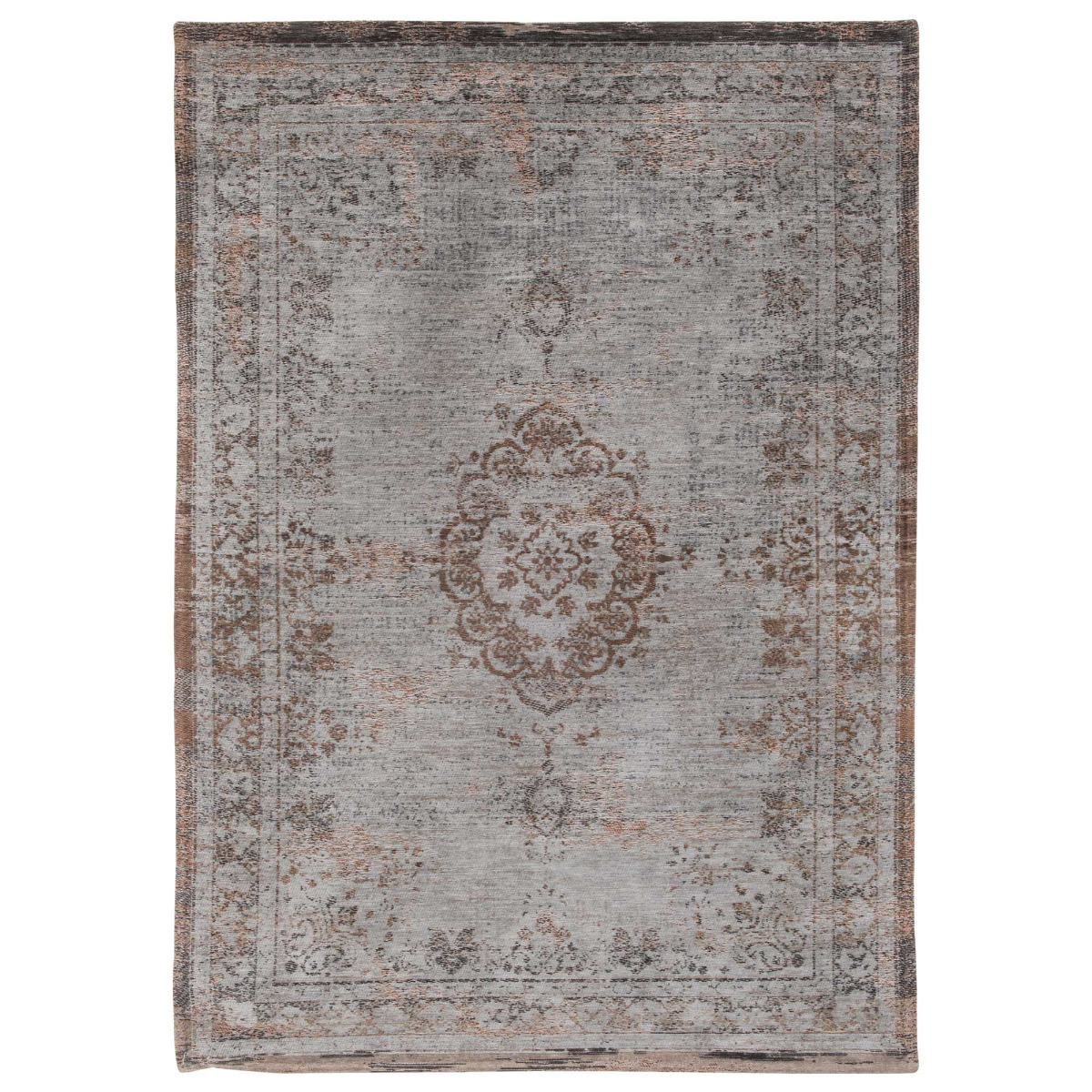 Fading World Grey Ebony 140x200Cm Rug, Square Cotton | Barker & Stonehouse