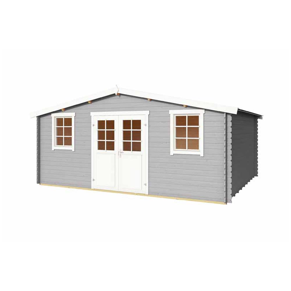 Lasita Maja Ltd Wels 5-Log Cabin, Garden Room, Home Office - L548.8xW420xH245.1 cm in Light Oak 3