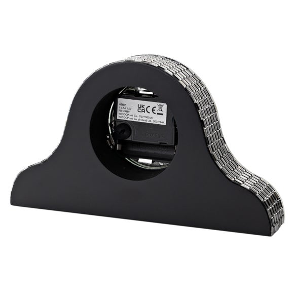 Hestia Mirrored Napoleon Mantel Clock 2