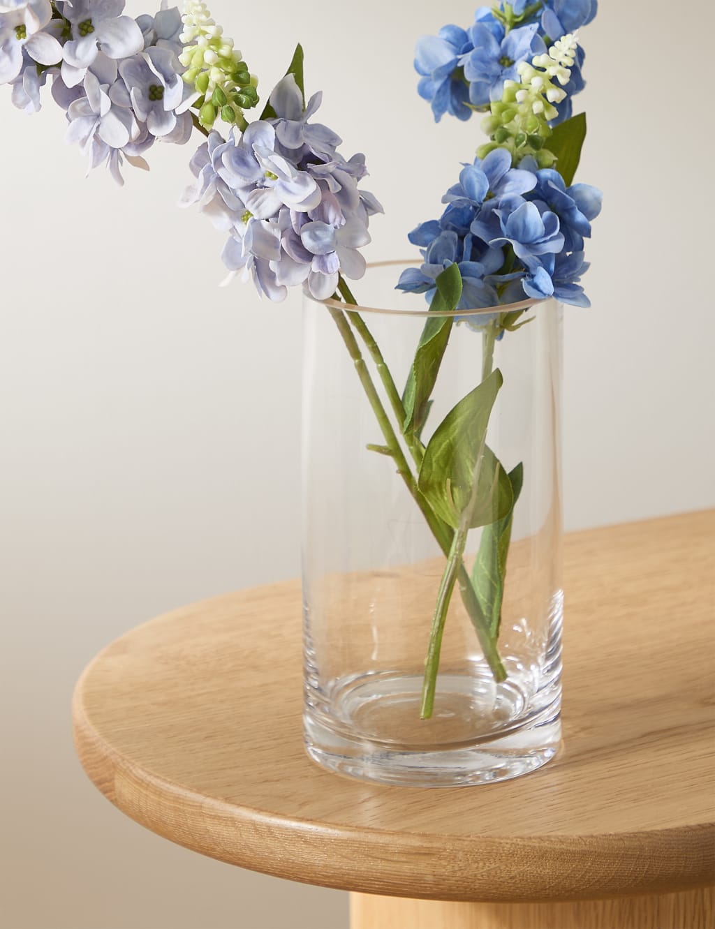 M&S Small Cylinder Vase Clear