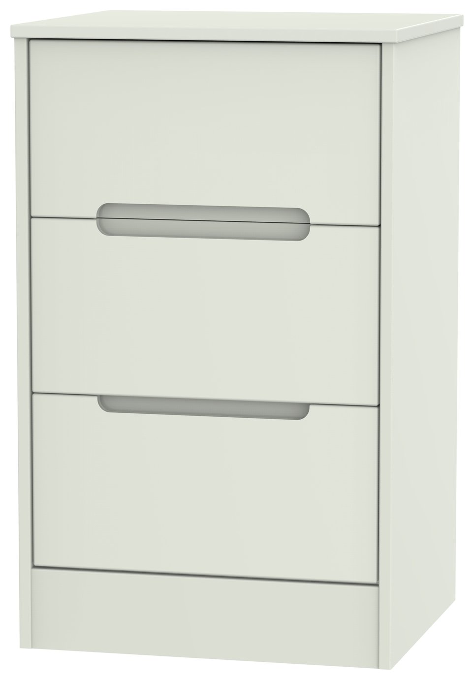 Toulouse 3 Drawer Charging Bedside Table - Cashmere