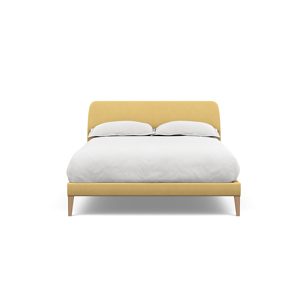 Heal's Wallis Bedstead Double Tejo Recycled Ochre Walnut Feet