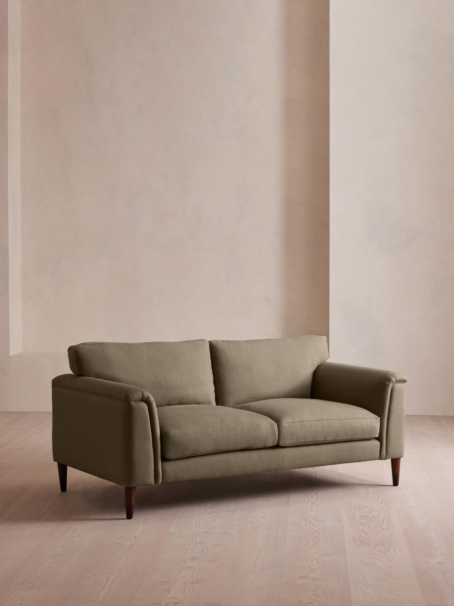 Reya Two Seater Sofa, Linen, Sage