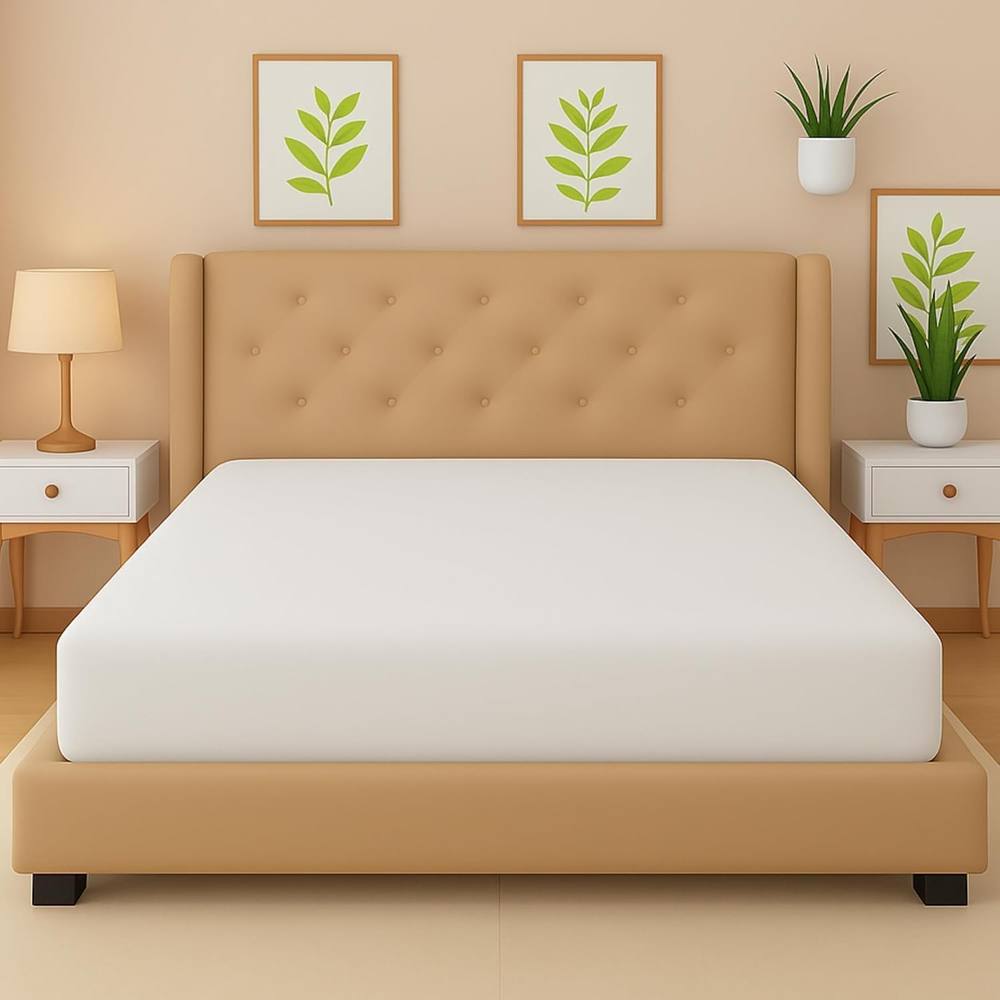 Homes-Linen Flannelette Fitted Sheet 100% Brushed Cotton 25cm Deep in White
