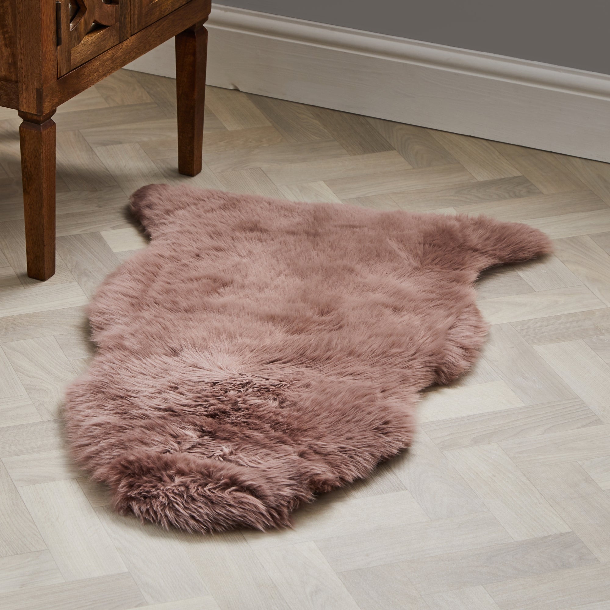 Single Pelt Sheepskin Rug Mink