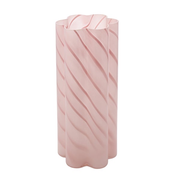 Hestia Pink Swirl Glass Vase 2