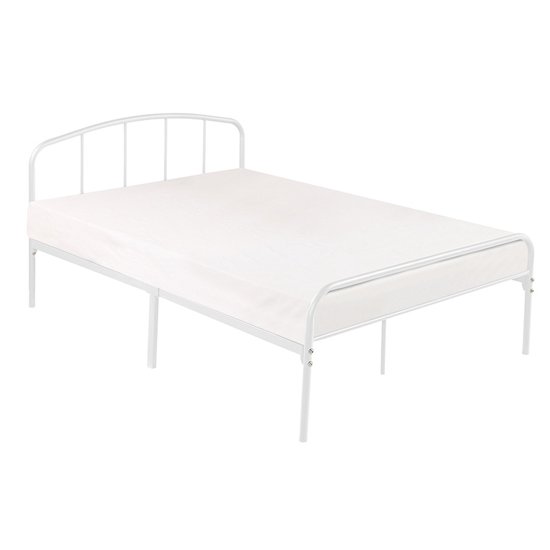 Milton Metal Small Double Bed In White