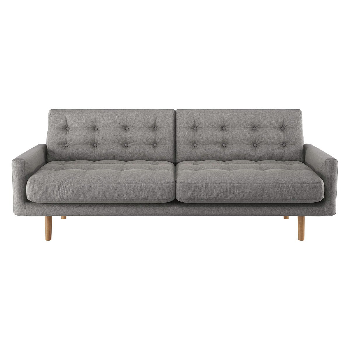 Habitat Fenner 3 Seater Fabric Sofa - Grey