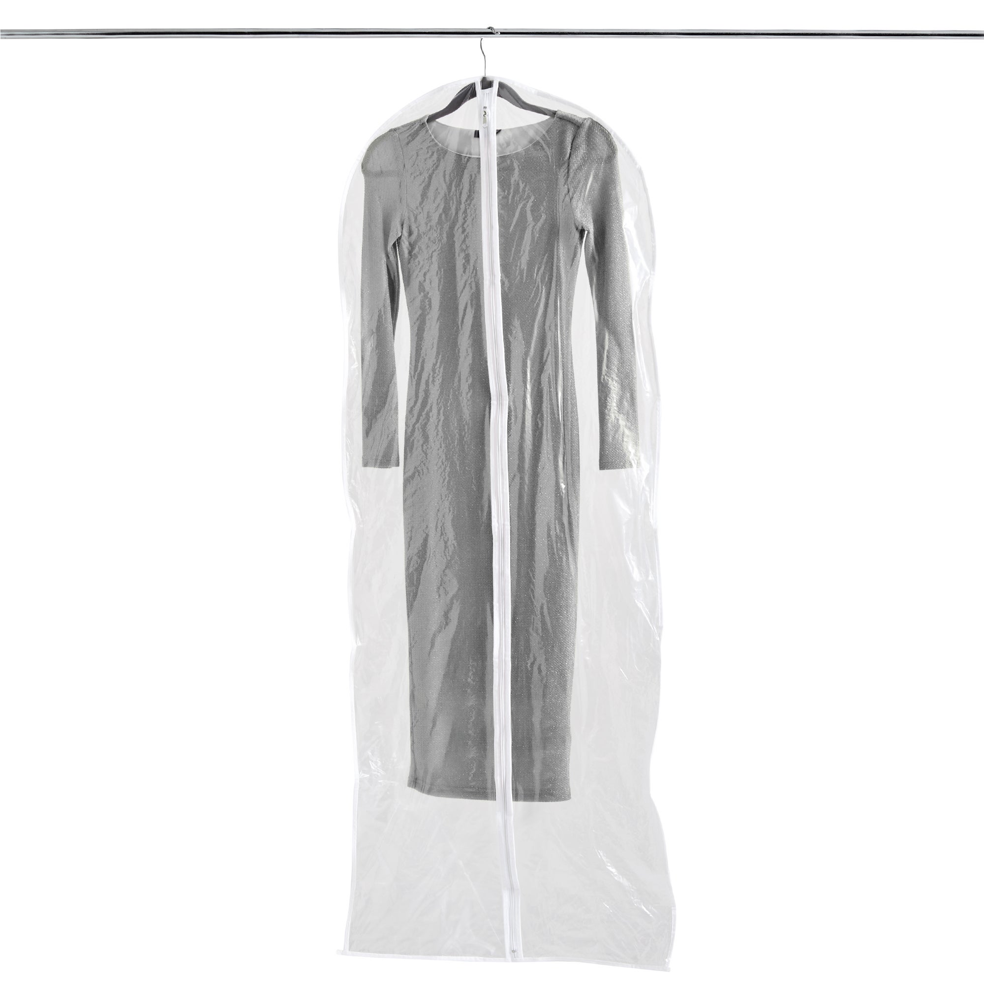 Pack Of 2 Extra Long Dress Covers Clear