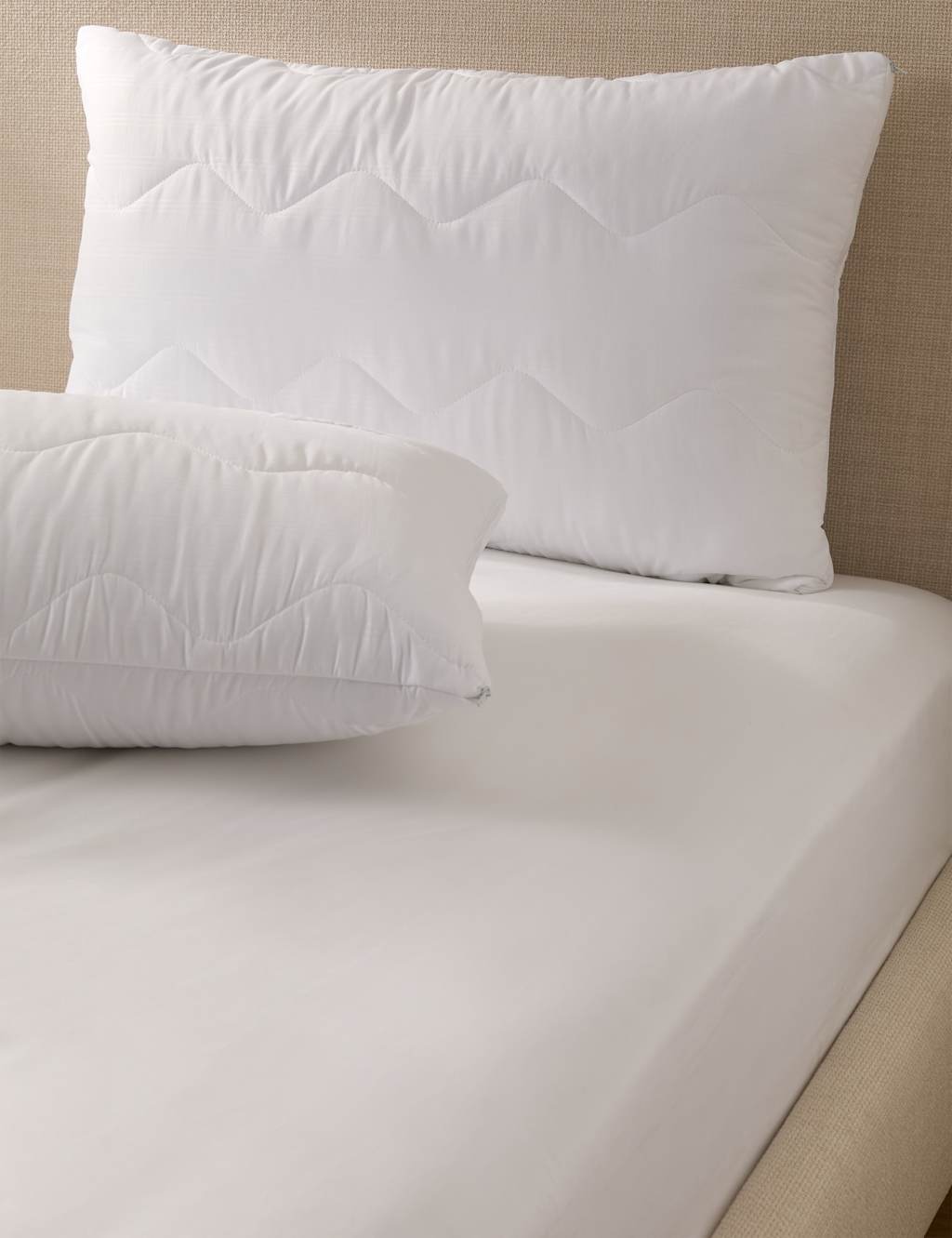 M&S 2 Pack Warm & Toasty Pillow Protectors White