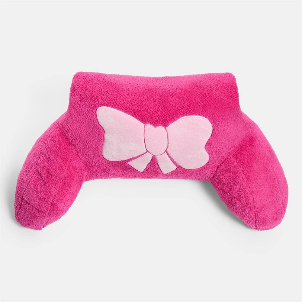 Kelvenix pink Embroidered Bow Cuddle Cushion