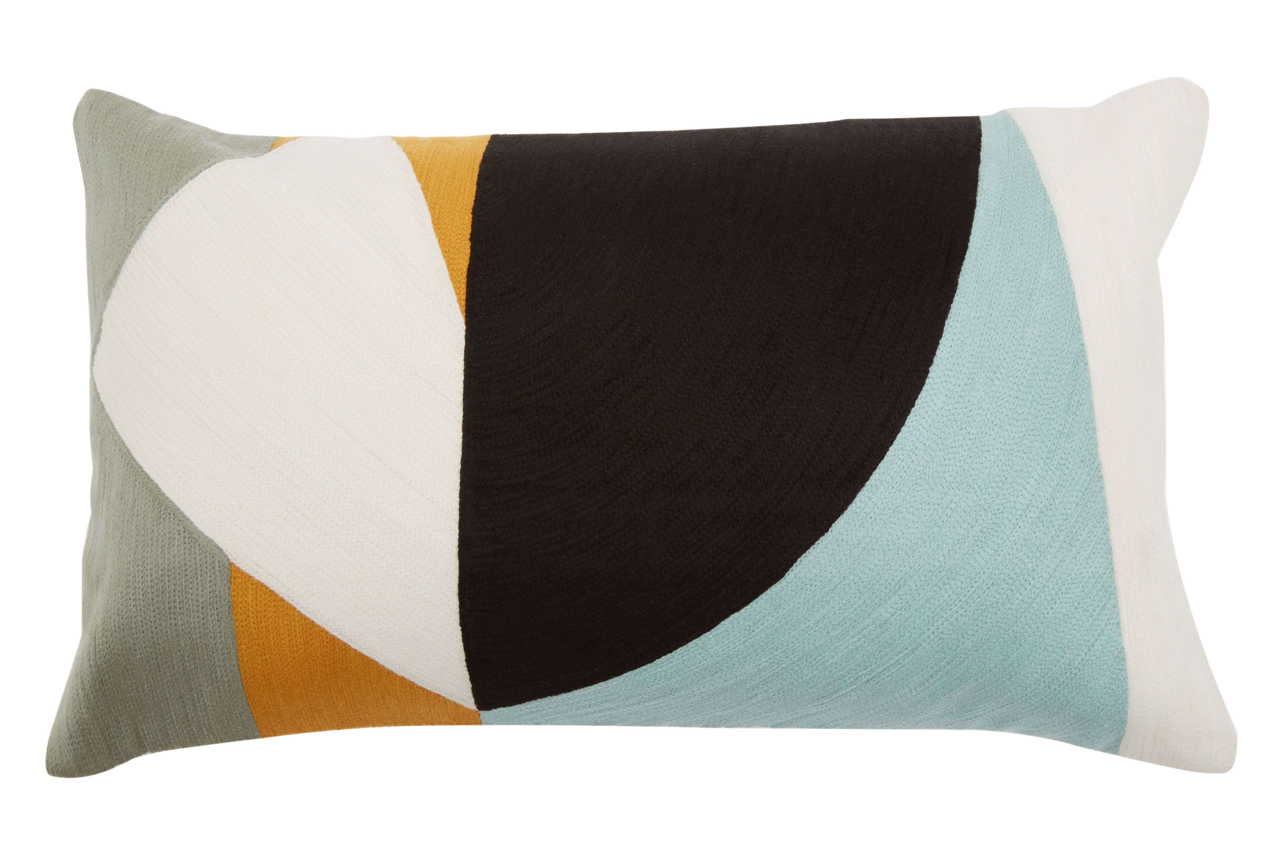 Orsina Bosie Ozella Curve Pattern Rectangular Cushion