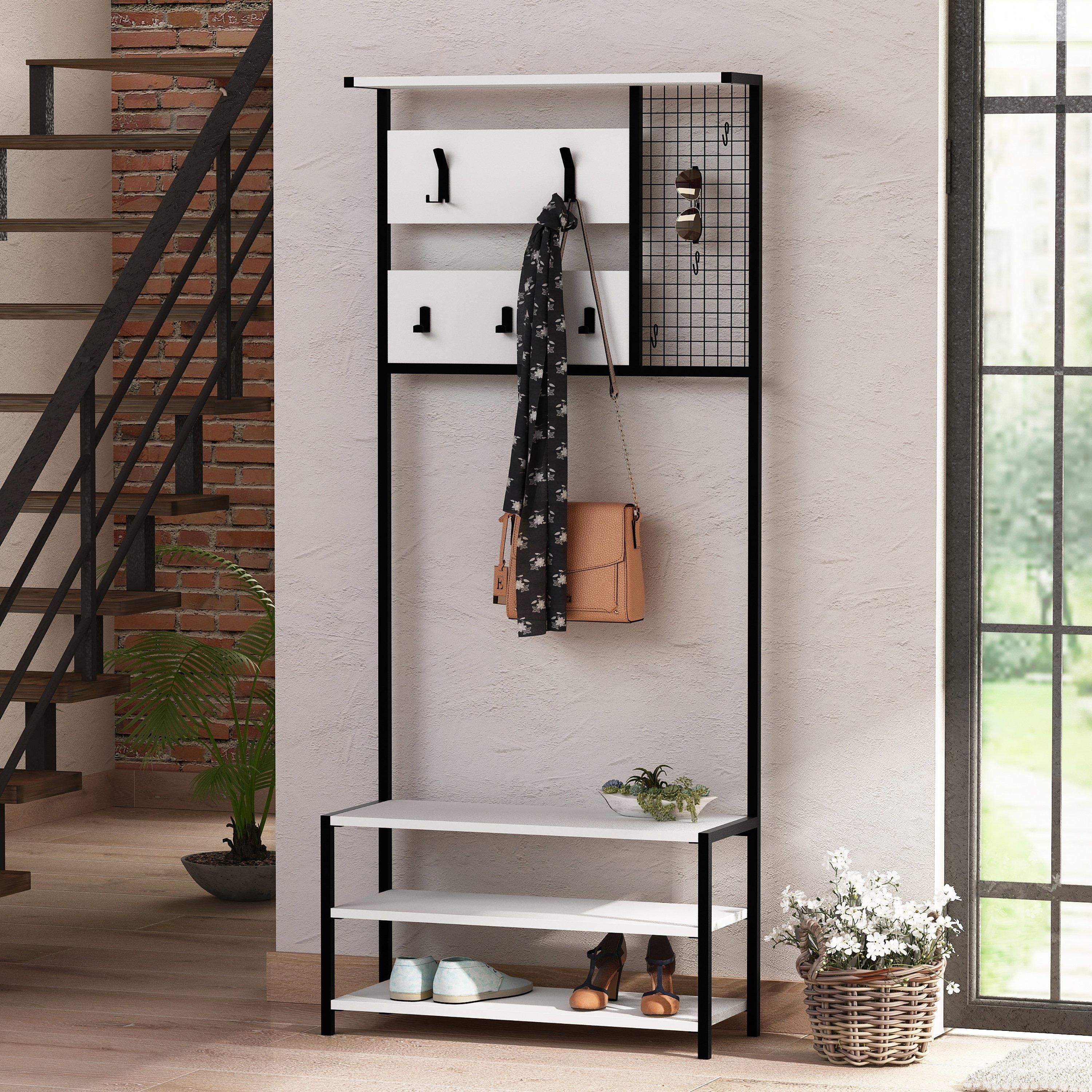 GFW Shifnal Hallway Storage Unit in White