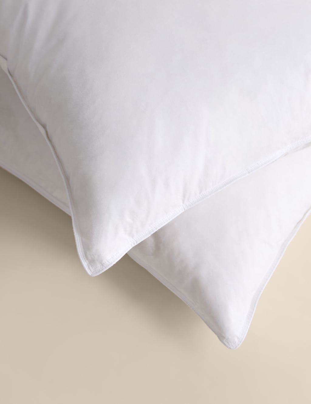M&S 2 Pack Duck Feather & Down Medium Pillows White