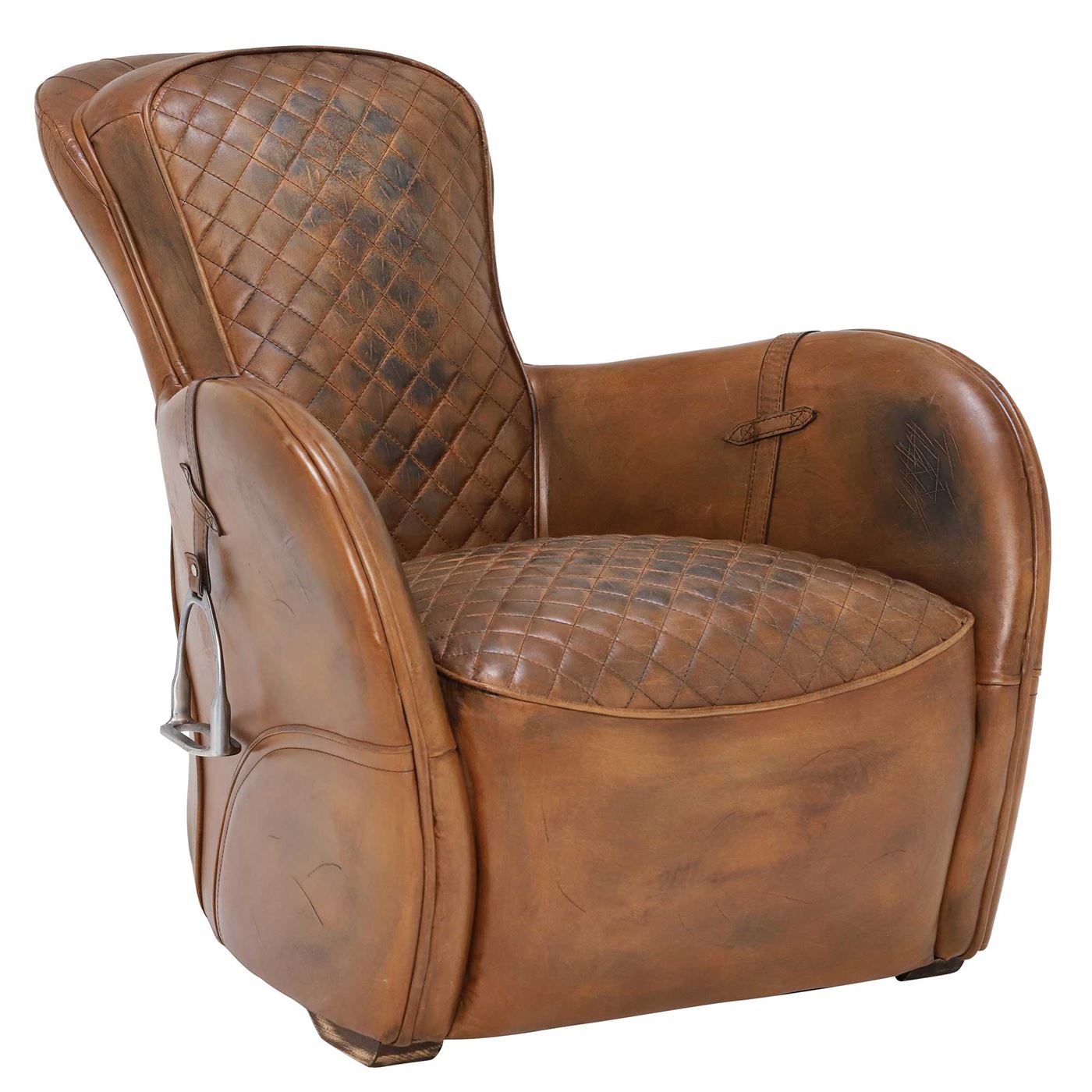 Timothy Oulton Saddle Chair, Buck'd n Brok'n