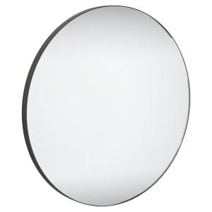 Sensio Leo Black Round Bathroom Mirror - 600mm