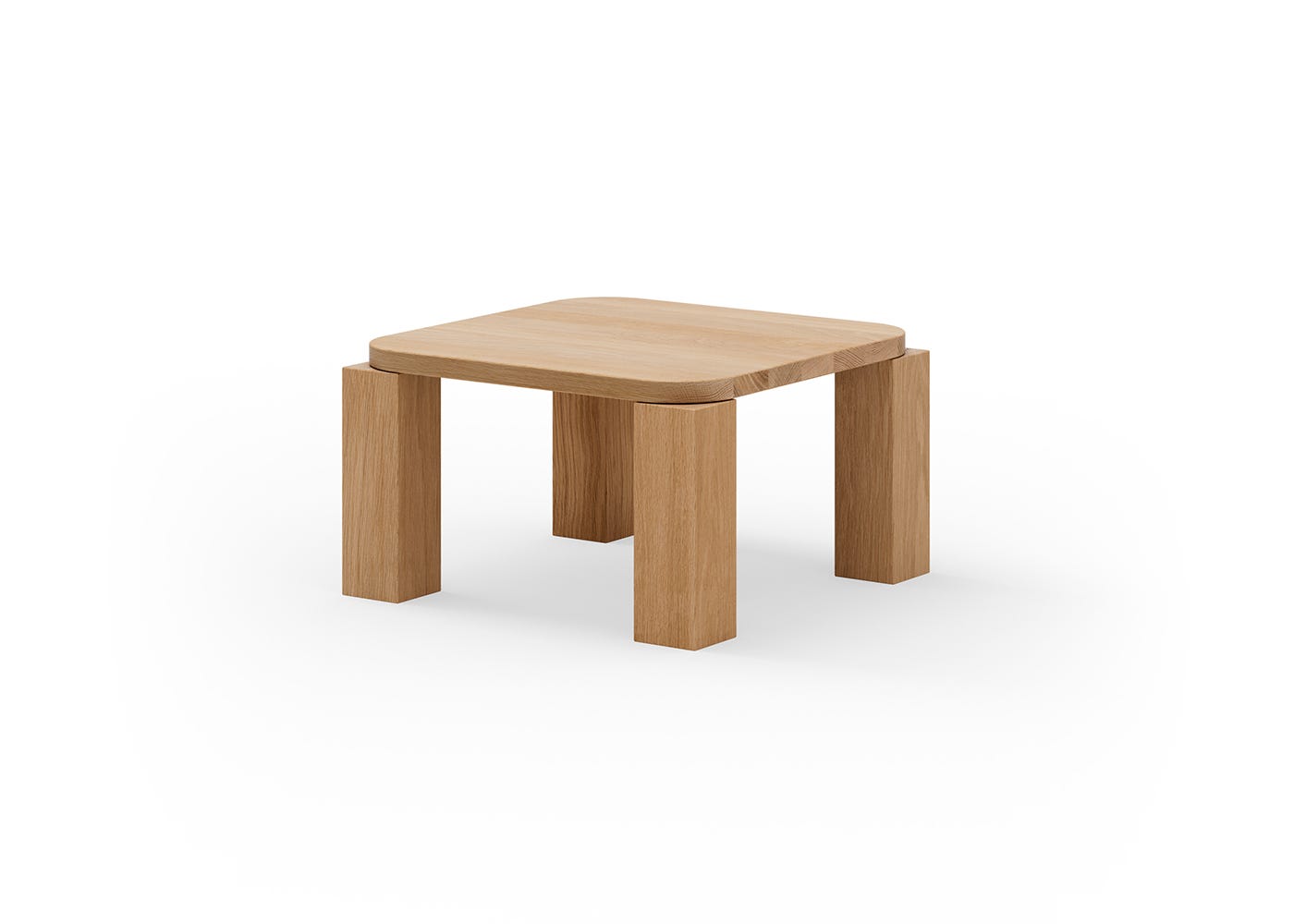 New Works Atlas Coffee Table Natural Oak 60 x 60cm