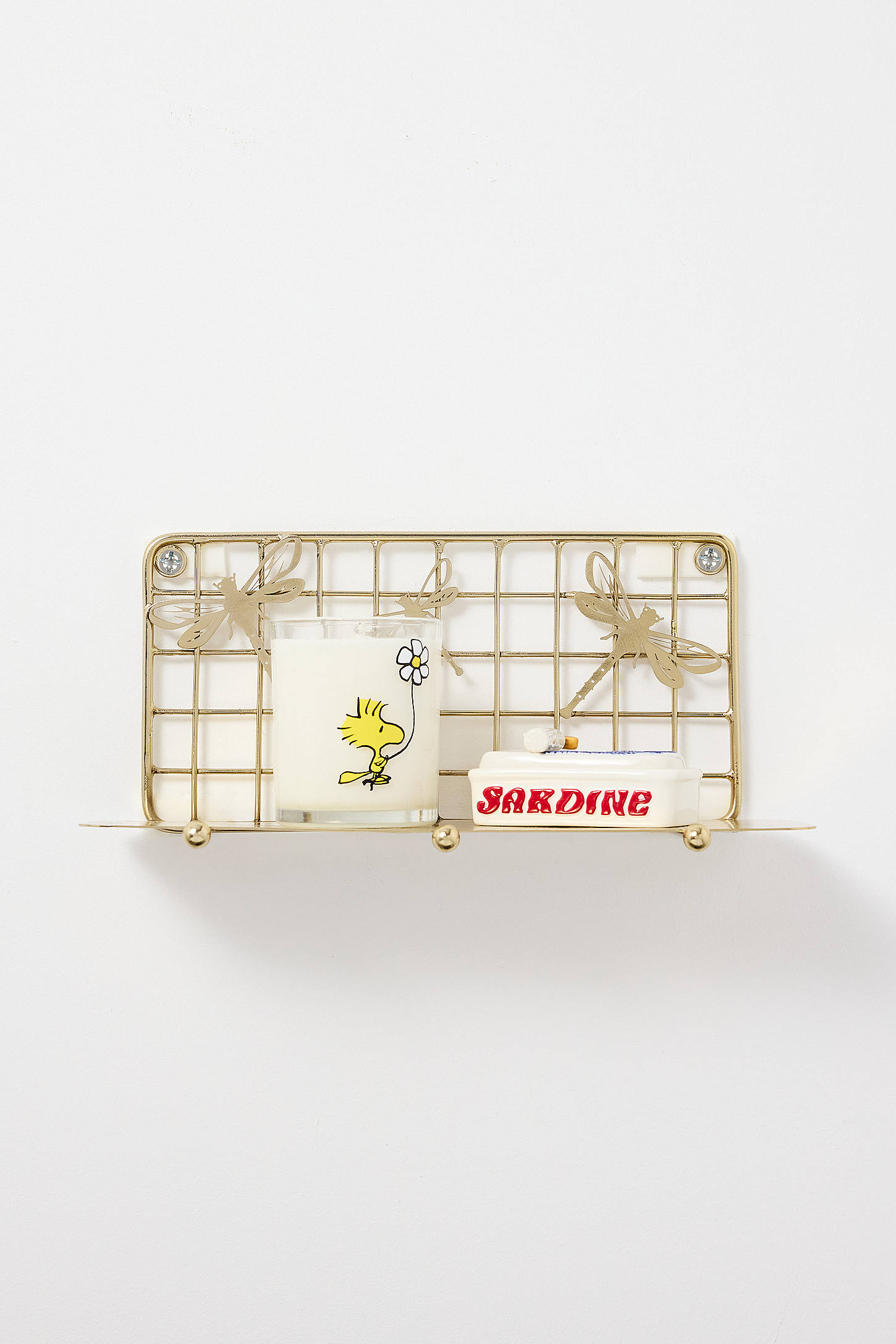 Dragonfly Shelf - Gold
