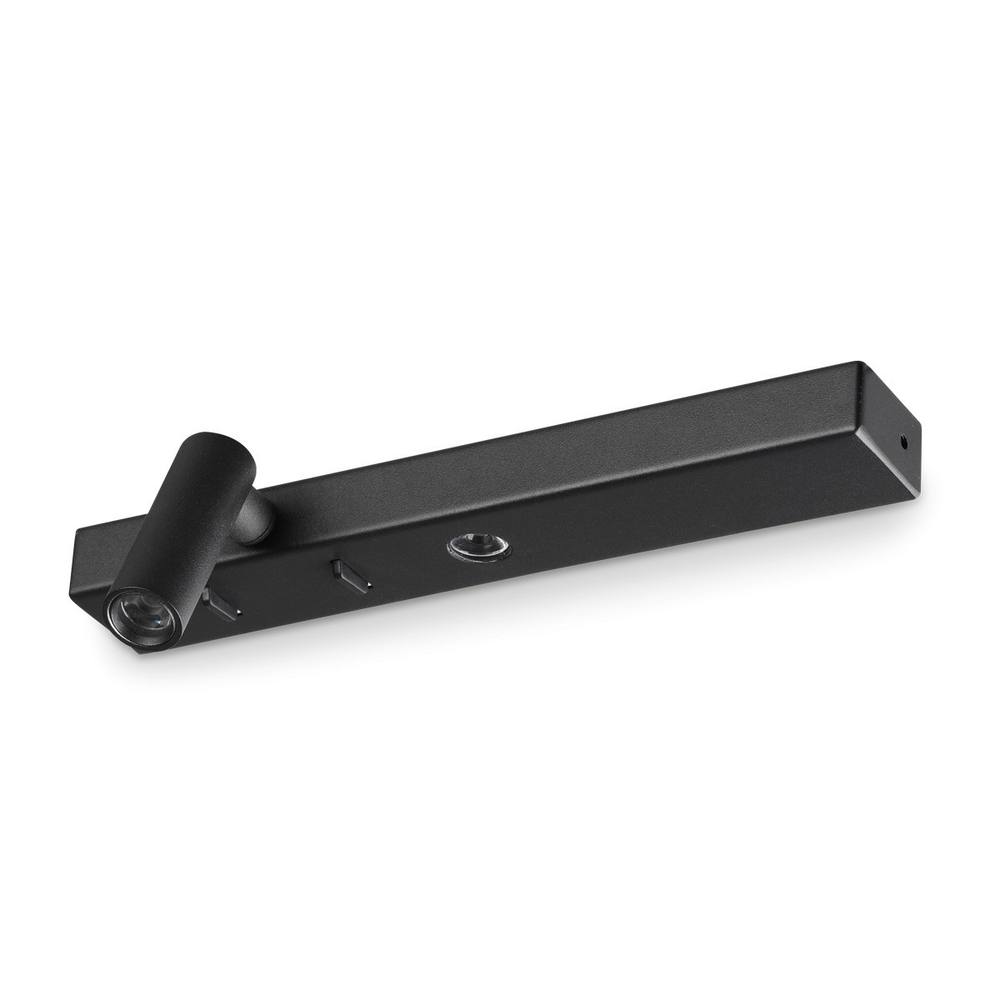 Netlighting Bonne Nuit Left LED Reading Wall Light Black 3000K