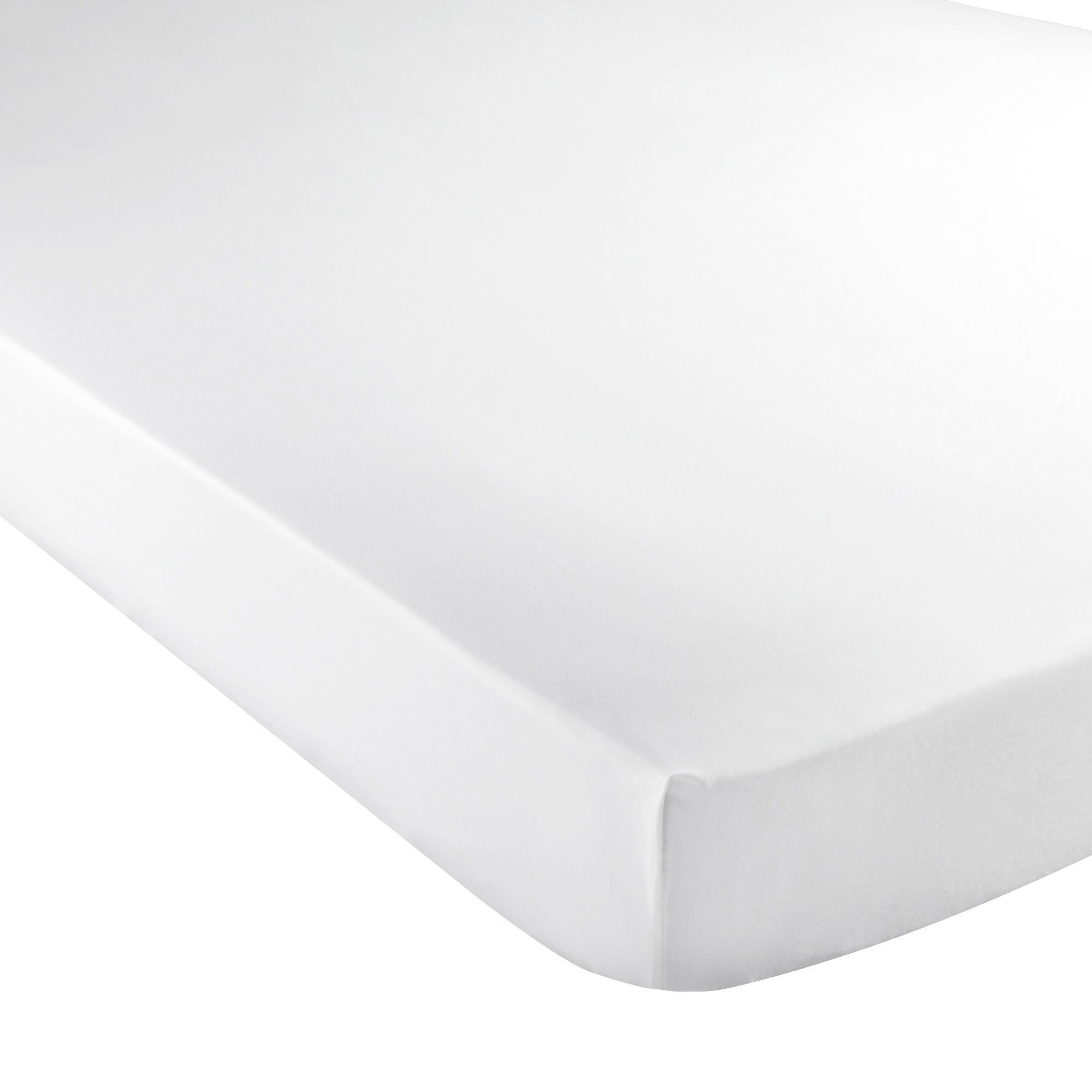 5A Fifth Avenue Egyptian Cotton Sateen 300 Thread Count Fitted Sheet White