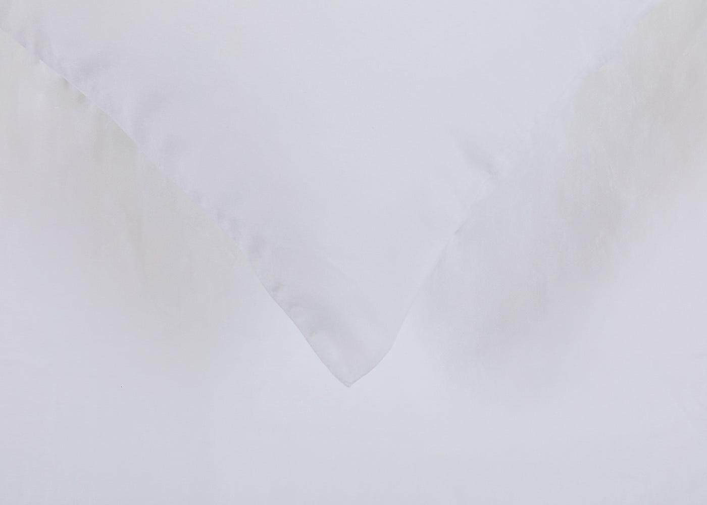 Heal's Organic Cotton Sateen White Fitted Sheet Single