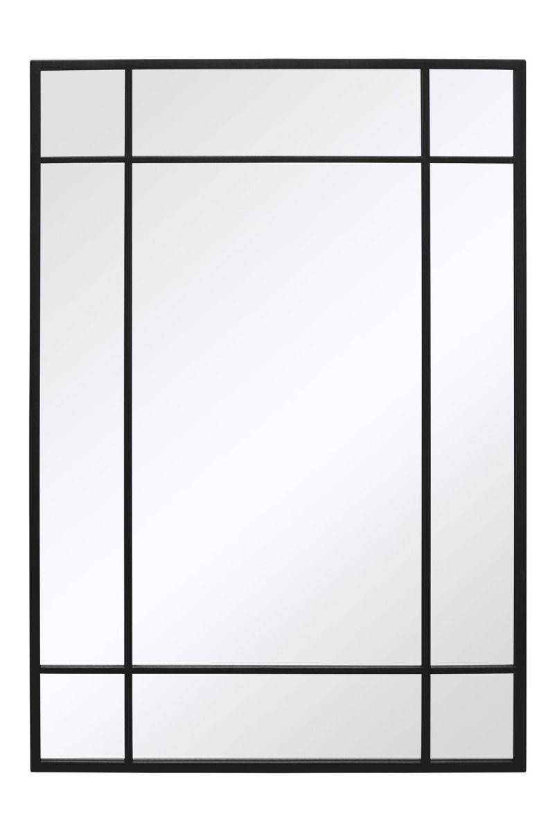 MirrorOutlet Black Modern Contemporary Garden Wall Mirror 39" X 27" (100x70CM) 3