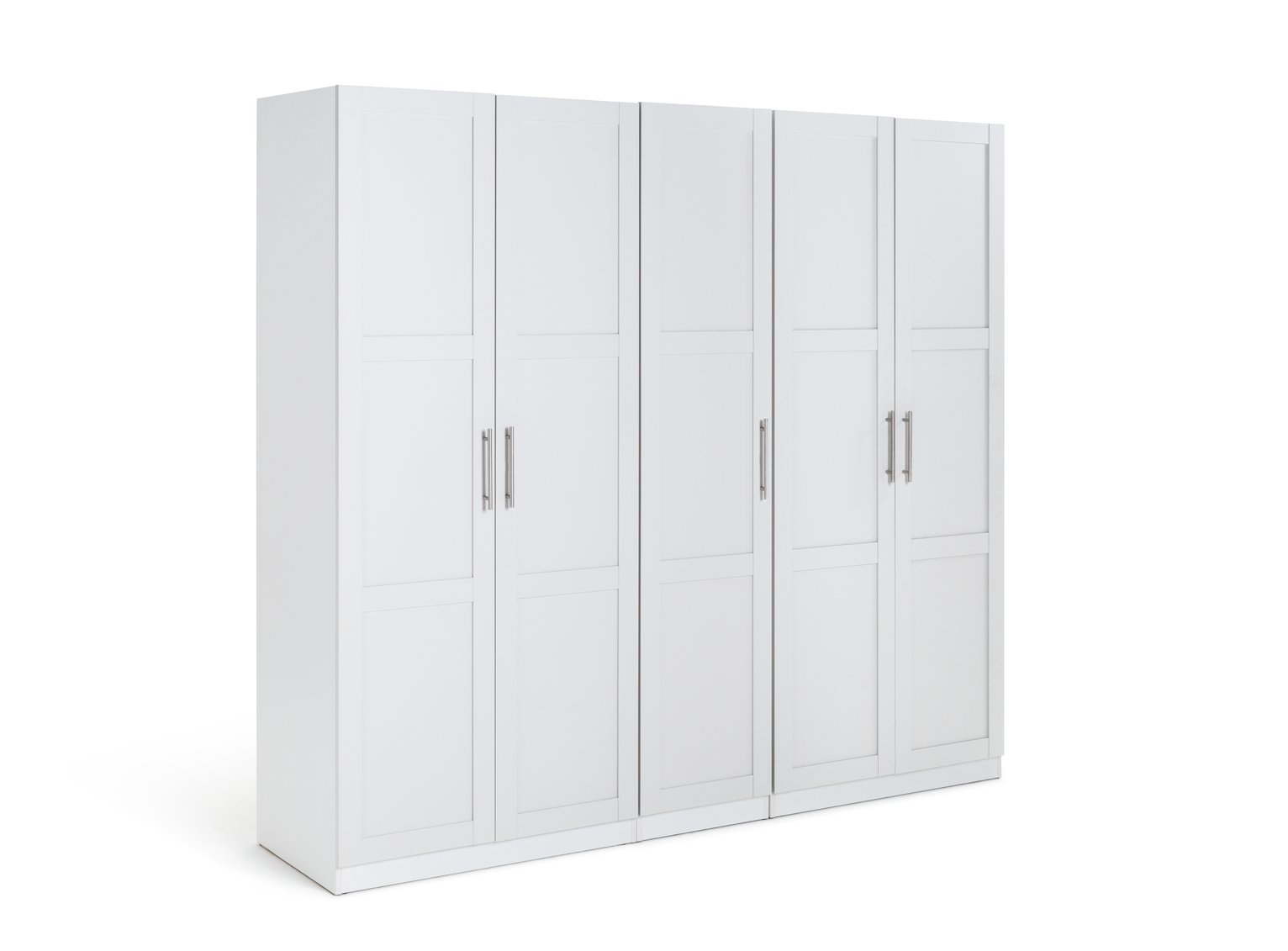 Habitat Munich 5 Door Framed Wardrobe - White