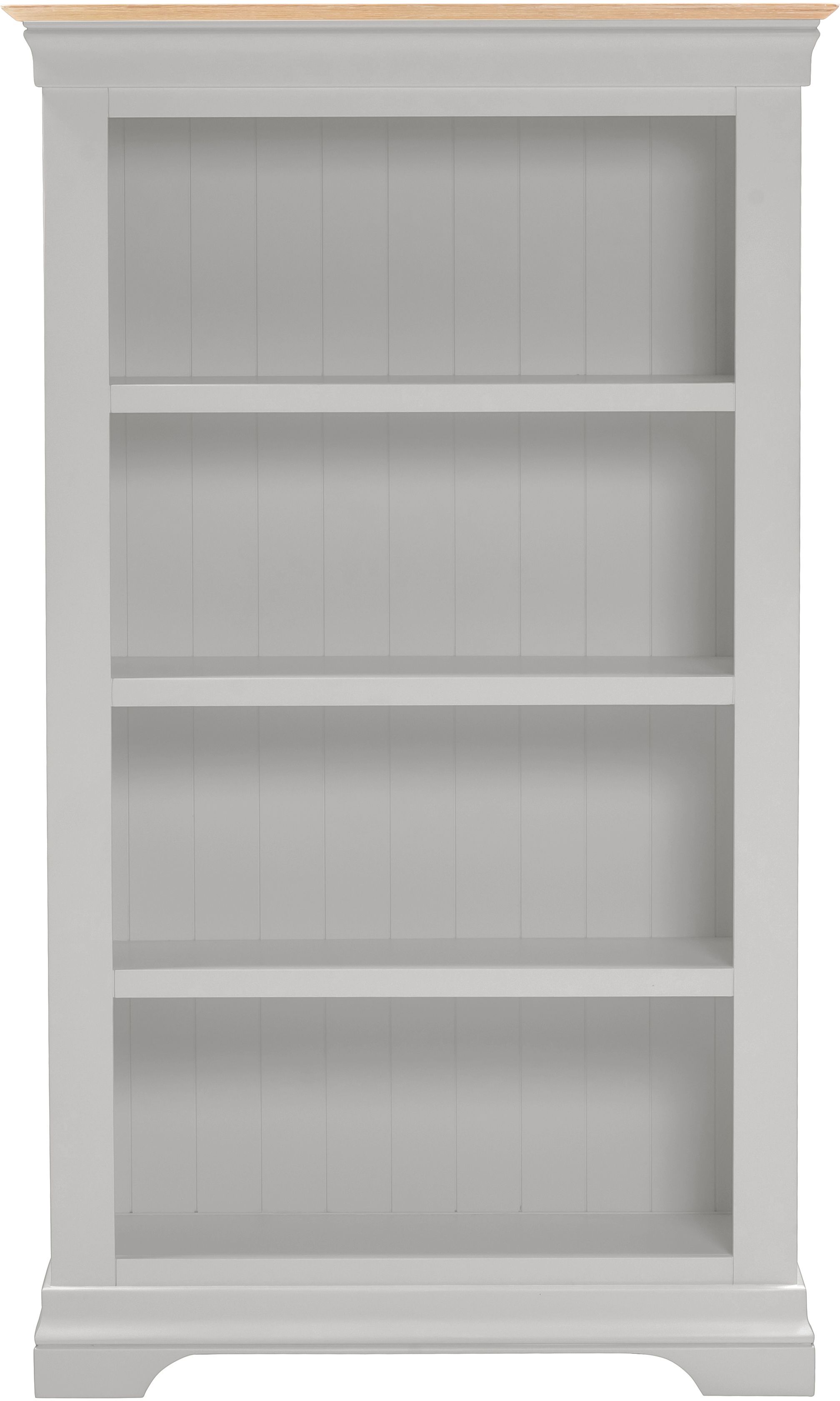 Seconique Bordeaux Bookcase (Fully Assembled) in Light Grey 3