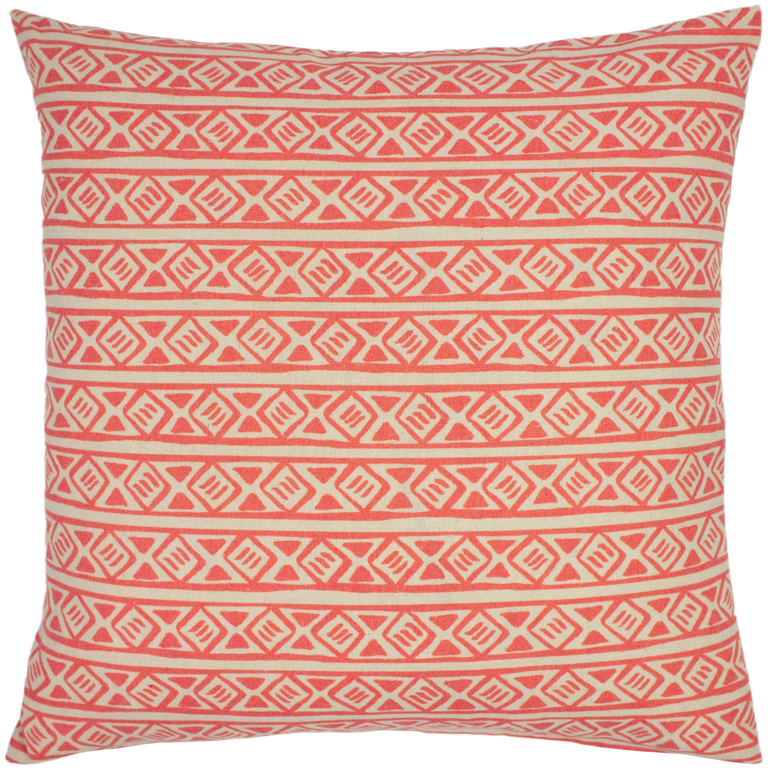 Furn Nomi Monoprint Cushion in Coral
