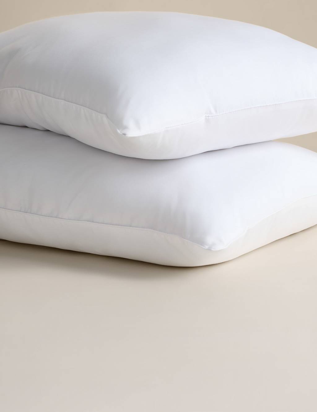 M&S 2 Pack Luxury Down Alternative Medium Pillow White