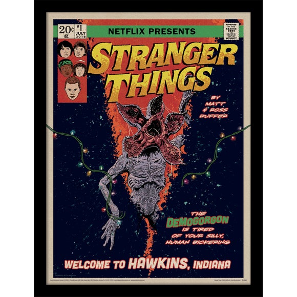 Stranger Things 2 Comic Framed Print