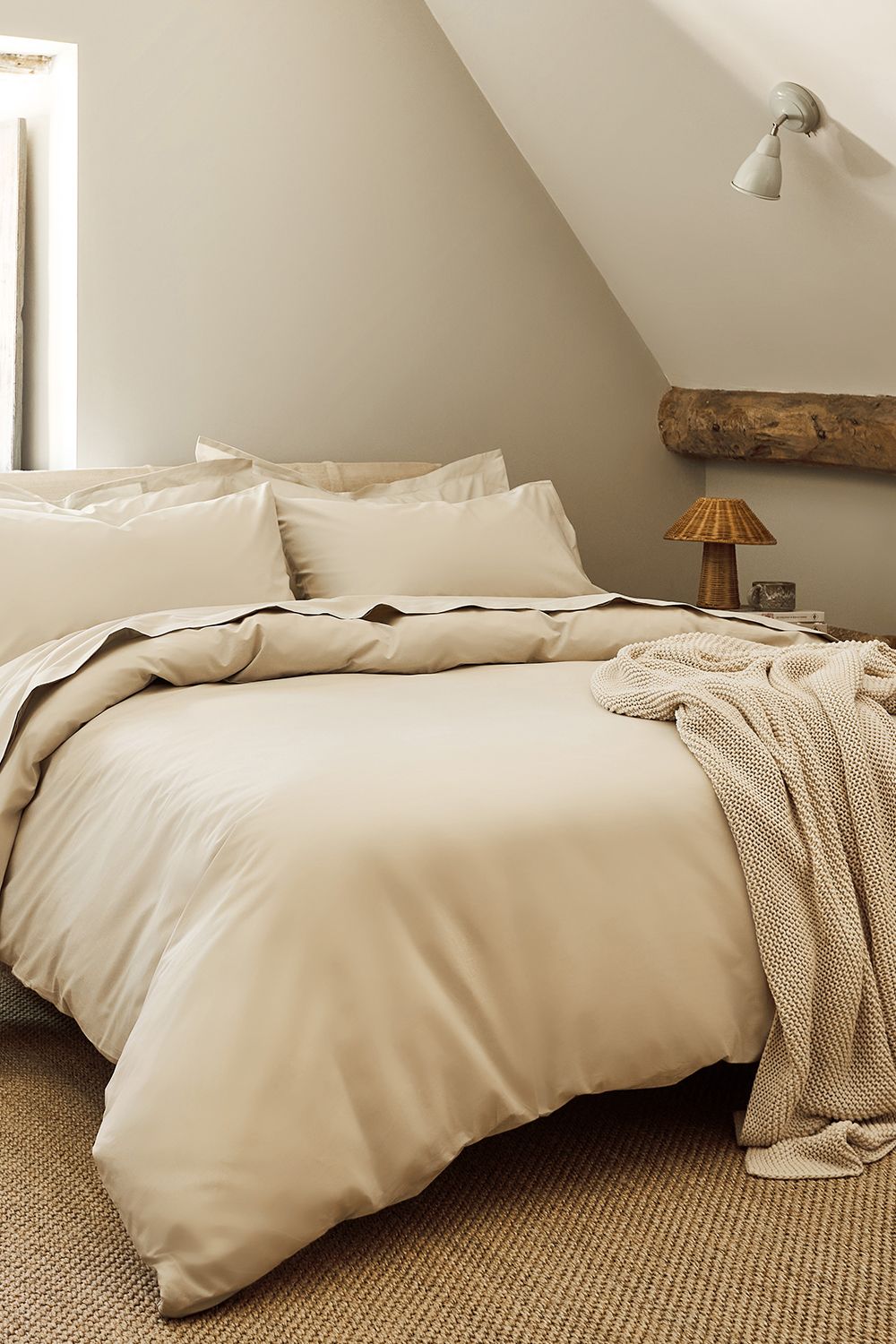 CHRISTY Pure Cotton Percale Duvet Cover Sets in Beige