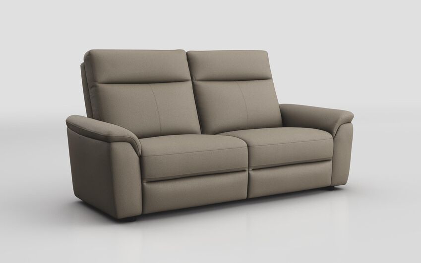 Brown Fabric Badia 3 Seater Sofa